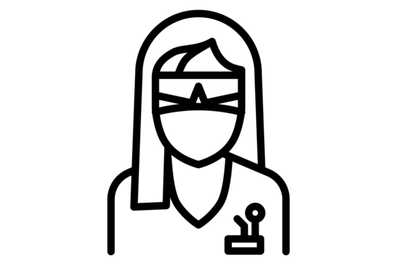 Dentist Icon: Doctor in Face Mask Femal Design Review