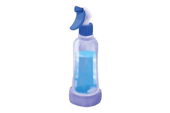 Disinfectant Spray Watercolor: An Embroidery Designer’s Take