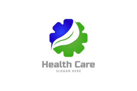 Medical Health Logo Design Isolated