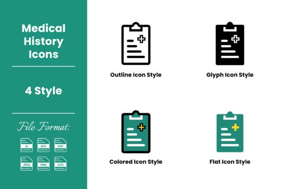 Medical History Icon 4 Different Styles: A Real Embroidery Review