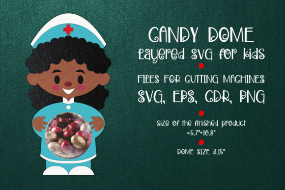 Nurse Candy Dome Paper Craft Template: Embroidery Review