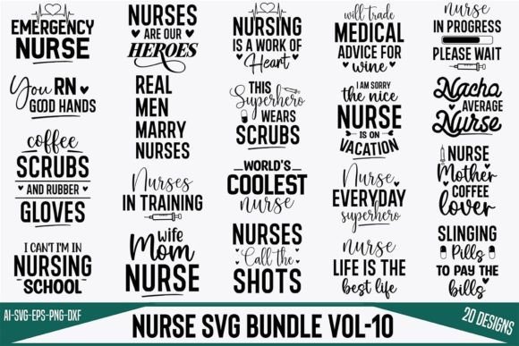 Nurse SVG Bundle Vol-10