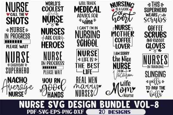 Nurse SVG Design Bundle VOl-8: Real Project Test