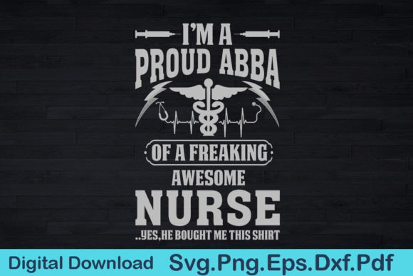Proud Abba Typography Gift Shirt